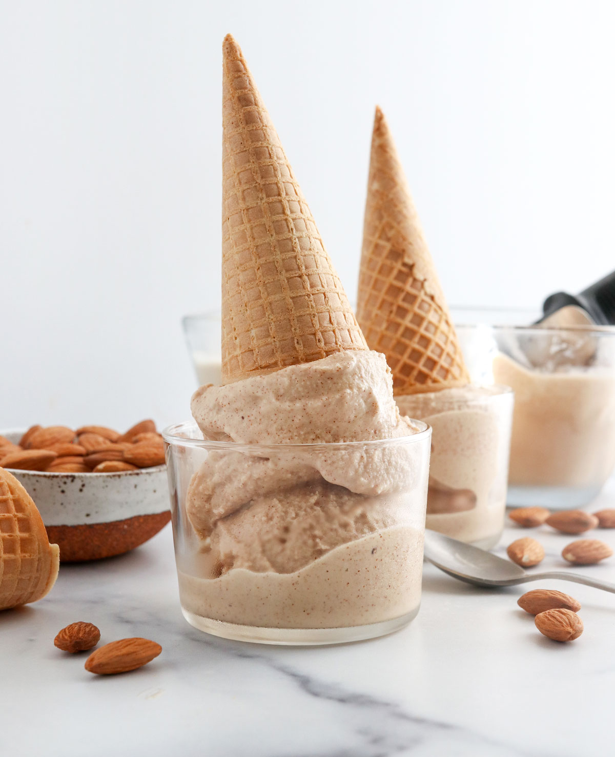 Secretly Creamy: No-Churn Almond Milk Ice Cream & Variations